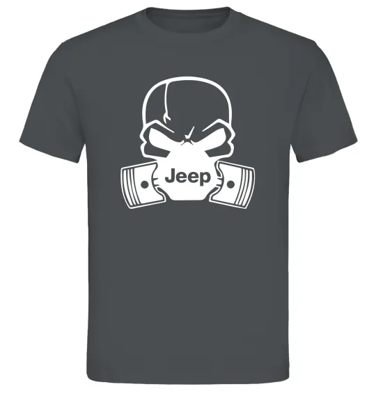 Чоловіча футболка Jeep skull Графіт фото