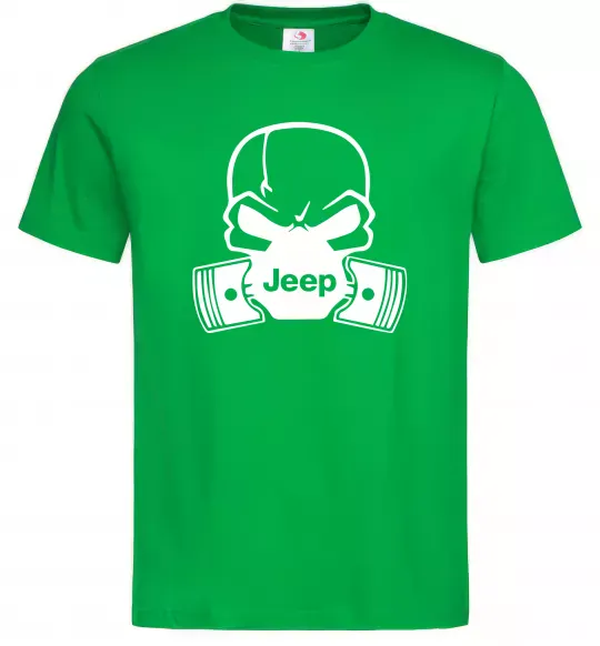 Чоловіча футболка Jeep skull Зелений фото