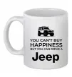 Чашка керамічна You can drive a Jeep Білий фото