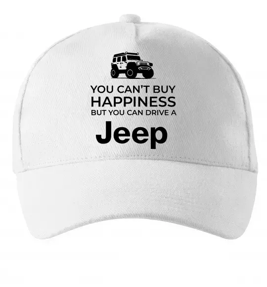 Кепка You can drive a Jeep Белый фото
