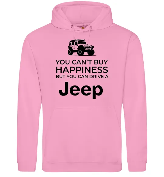 Чоловіча толстовка (худі) You can drive a Jeep Рожевий фото
