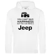 Мужская толстовка (худи) You can drive a Jeep Белый фото