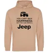 Женская толстовка (худи) You can drive a Jeep Песочный фото