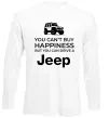 Лонгслив You can drive a Jeep Белый фото