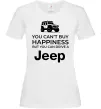 Жіноча футболка You can drive a Jeep Білий фото