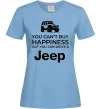 Жіноча футболка You can drive a Jeep Блакитний фото
