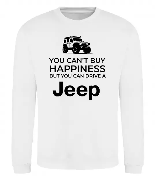 Свитшот You can drive a Jeep Белый фото