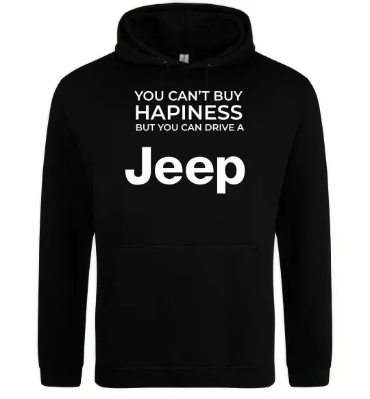 Женская толстовка (худи) You can drive a Jeep Черный фото