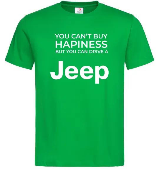 Чоловіча футболка You can drive a Jeep Зелений фото