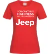 Жіноча футболка You can drive a Jeep Червоний фото