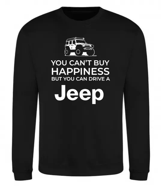 Свитшот You can drive a Jeep Черный фото
