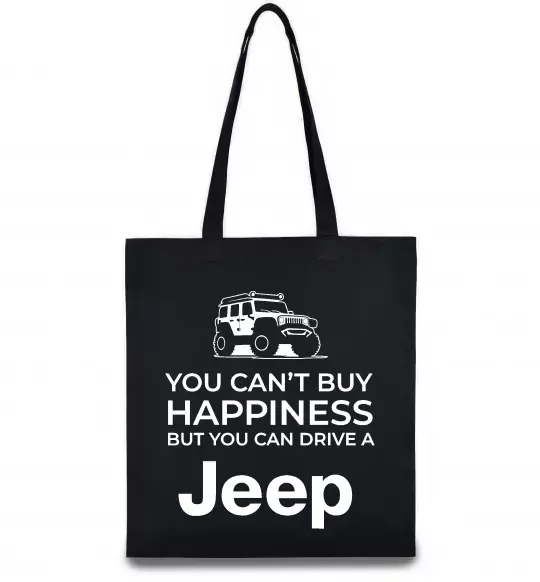 Еко-сумка You can drive a Jeep Чорний фото
