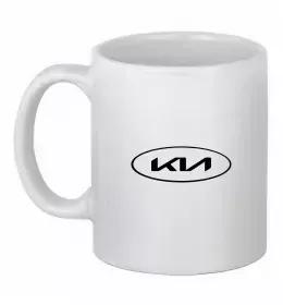 Чашка керамічна Kia logo Білий фото