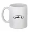 Чашка керамическая Kia logo Белый фото