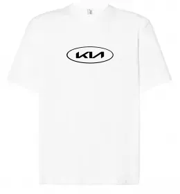 Футболка Оверсайз Drive Kia Білий фото