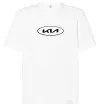 Футболка Оверсайз Kia logo Білий фото
