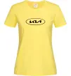 Женская футболка Kia logo Лимонный фото