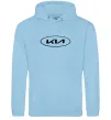 Чоловіча толстовка (худі) Kia logo Блакитний фото