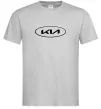 Мужская футболка Kia logo Серый Мужская футболка Kia logo Серый фото