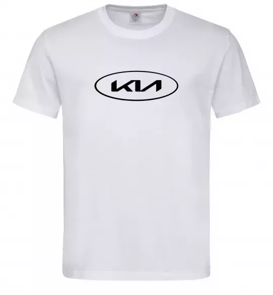 Мужская футболка Kia logo Белый фото