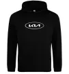 Женская толстовка (худи) Kia logo Черный фото