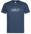 Мужская футболка Kia logo Темно-синий Мужская футболка Kia logo Темно-синий фото