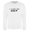 Свитшот I love my KIA Белый фото