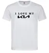 Мужская футболка I love my KIA Белый фото