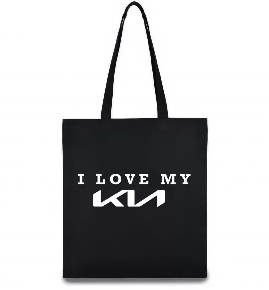 Еко-сумка I love my KIA Чорний фото