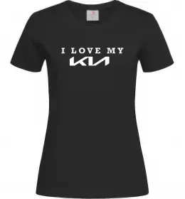 Женская футболка I Love Kia Белый фото