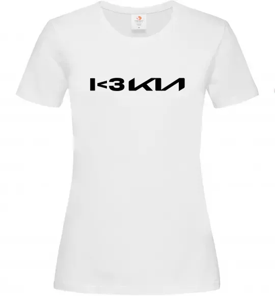 Женская футболка I <3 KIA Белый фото