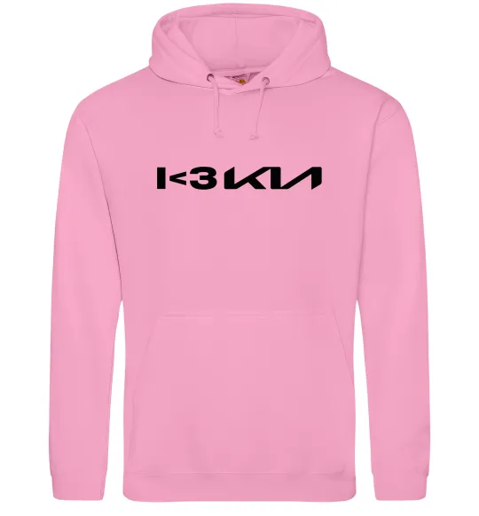 Чоловіча толстовка (худі) I <3 KIA Рожевий фото