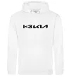 Женская толстовка (худи) I <3 KIA Белый фото
