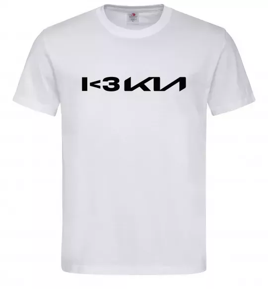 Мужская футболка I <3 KIA Белый фото