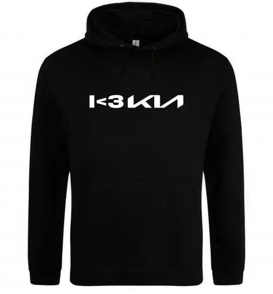 Женская толстовка (худи) I <3 KIA Черный фото