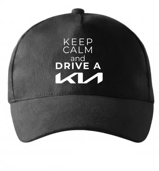 Кепка Keep calm and drive KIA Чорний фото