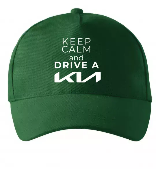 Кепка Keep calm and drive KIA Темно-зелений фото