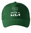 Кепка Keep calm and drive KIA Темно-зелений фото