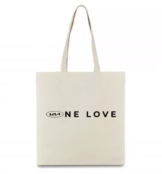 Еко-сумка KIA one love Бежевий фото