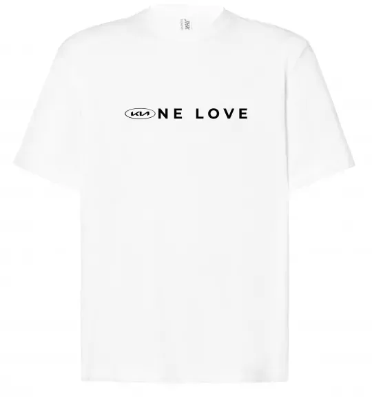 Футболка Оверсайз KIA one love Білий фото