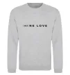 Свитшот KIA one love Серый меланж фото
