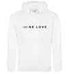 Чоловіча толстовка (худі) KIA one love Білий фото