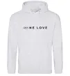 Чоловіча толстовка (худі) KIA one love Сірий меланж фото