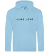 Мужская толстовка (худи) KIA one love Голубой фото