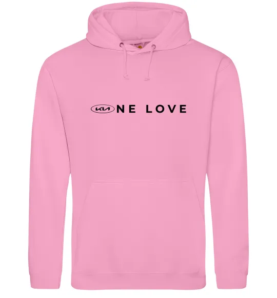Женская толстовка (худи) KIA one love Розовый фото