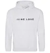 Женская толстовка (худи) KIA one love Серый меланж фото