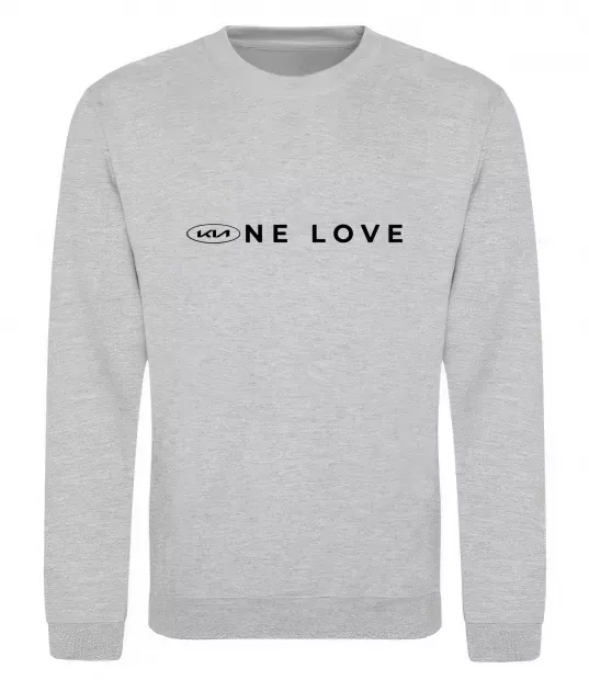 Світшот KIA one love Сірий меланж фото