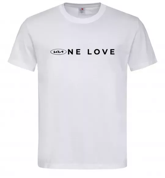 Мужская футболка KIA one love Белый фото