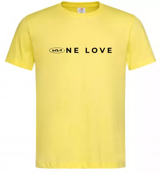 Мужская футболка KIA one love Лимонный фото