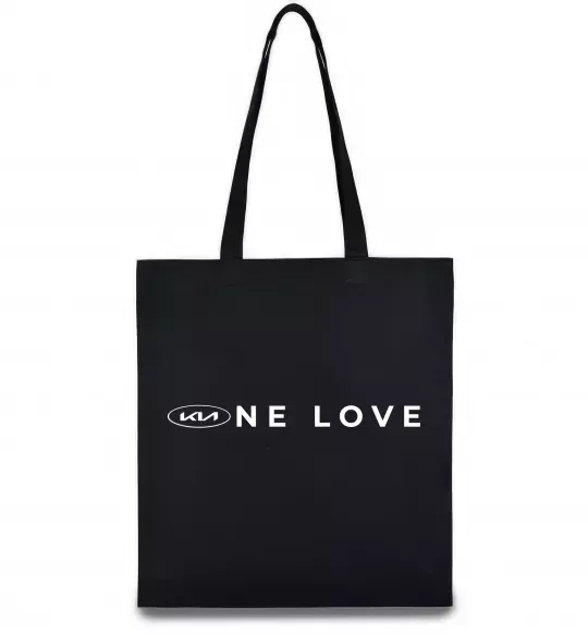Еко-сумка KIA one love Чорний фото